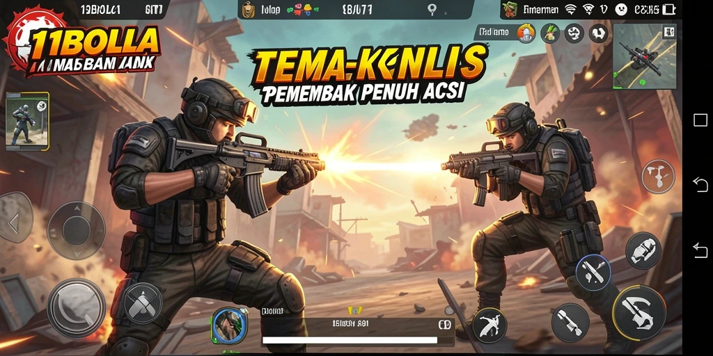 Gameplay mendebarkan dan aksi tembak-menembak seru di 11BOLA.
