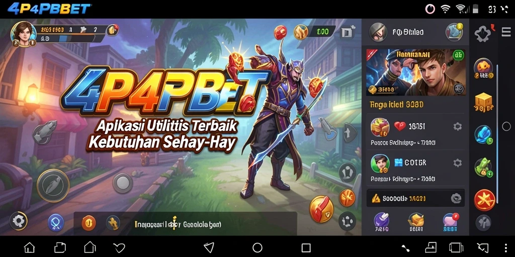 Screenshot utama 4P4PBET menampilkan antarmuka yang ramah pengguna untuk mengelola utility.