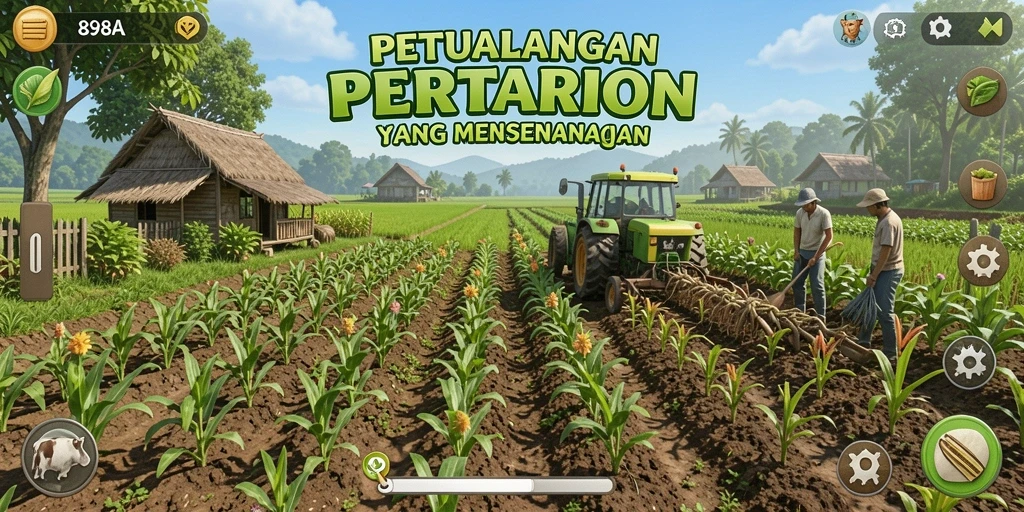 Tampilan gameplay 898A yang menarik dan penuh warna.