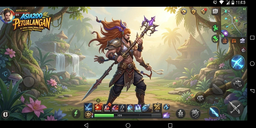 Gameplay ASIA200 yang penuh petualangan di lingkungan yang menakjubkan.