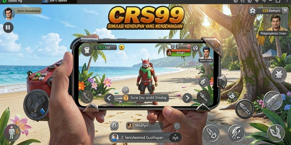 Tampilan gameplay CRS99 yang realistis dan menyenangkan.