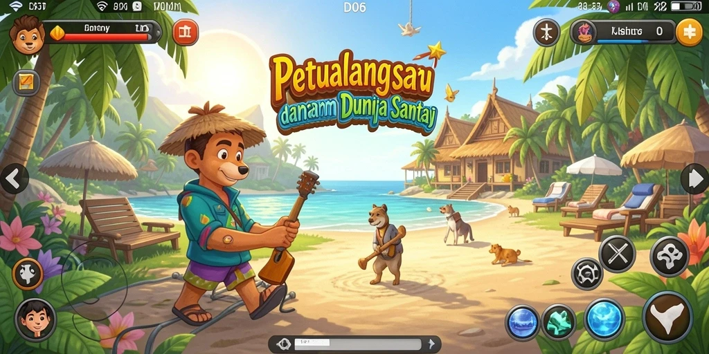 Menampilkan gameplay D06 yang menyenangkan dan penuh warna.