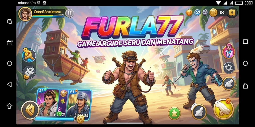 Tampilan gameplay seru dari FURLA77 yang menantang.