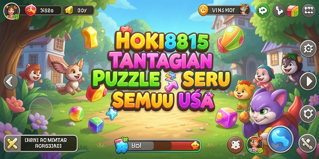 Tampilan gameplay HOKI8815 yang menarik dan penuh tantangan Puzzle.