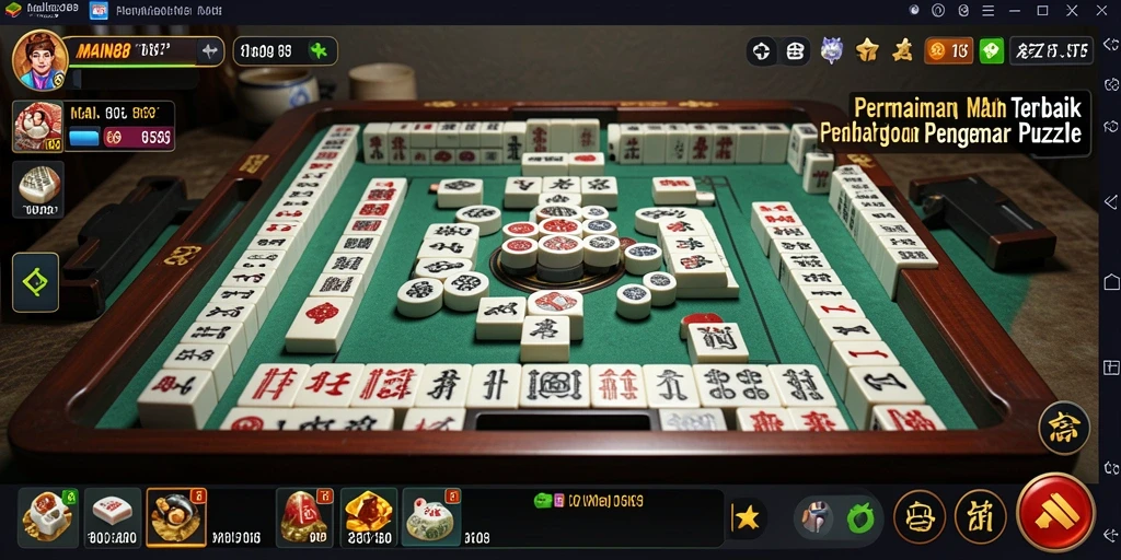 Tangkapan layar MAIN88 menampilkan aksi seru permainan Mahjong.
