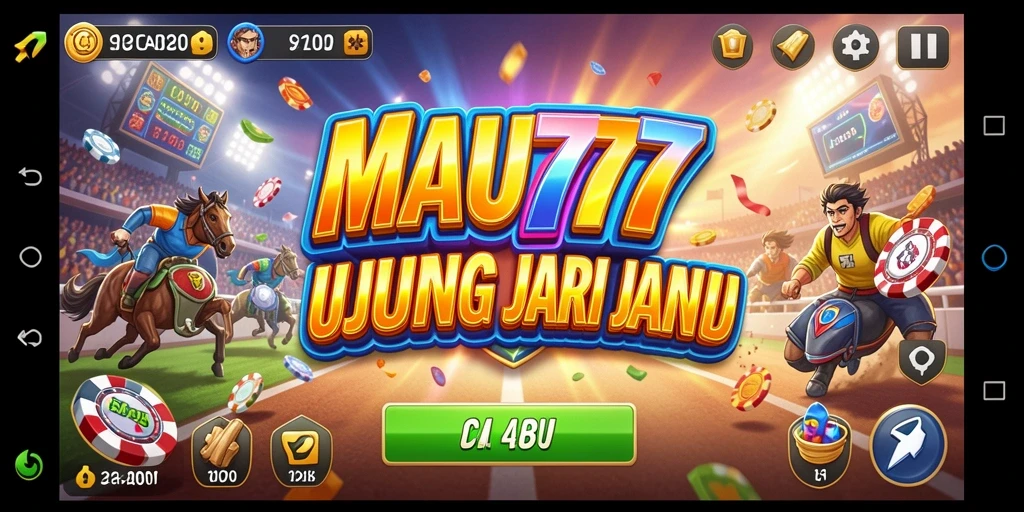 Screenshot gameplay MAU777 menunjukkan aksi balapan yang intens dan mengasyikkan.