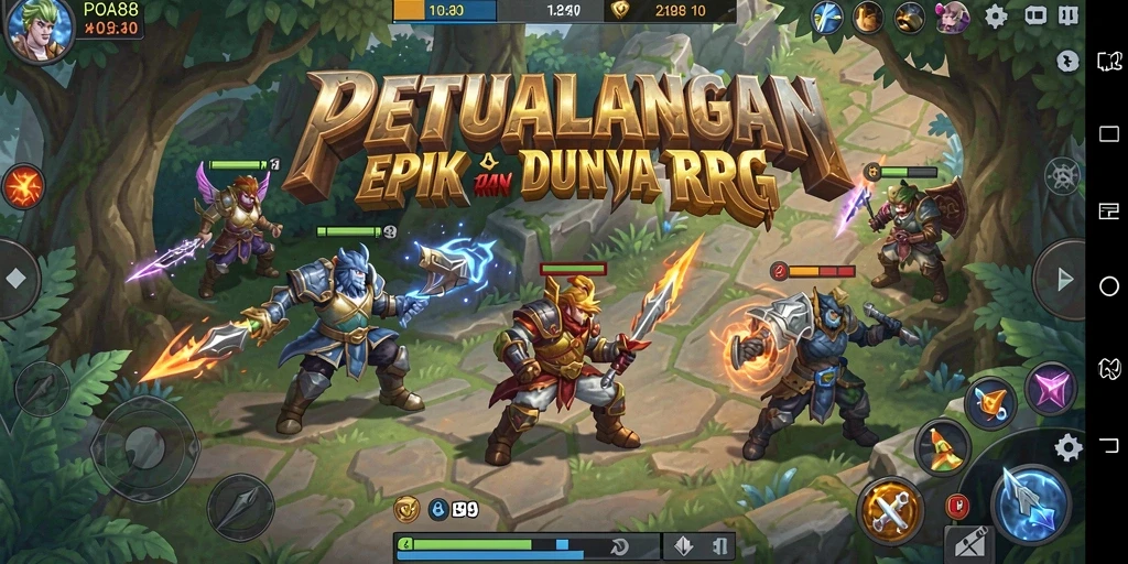 Gameplay menarik di dunia fantasi POA88 dengan karakter dan pertempuran epik.