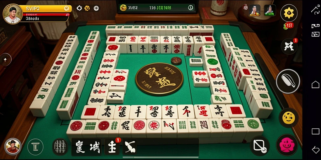Tangkapan layar menampilkan gameplay seru SVIP2 dengan papan Mahjong yang menantang.