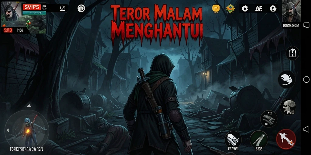 Tampilan gameplay menghantui di SVIP5 yang memacu adrenalin.